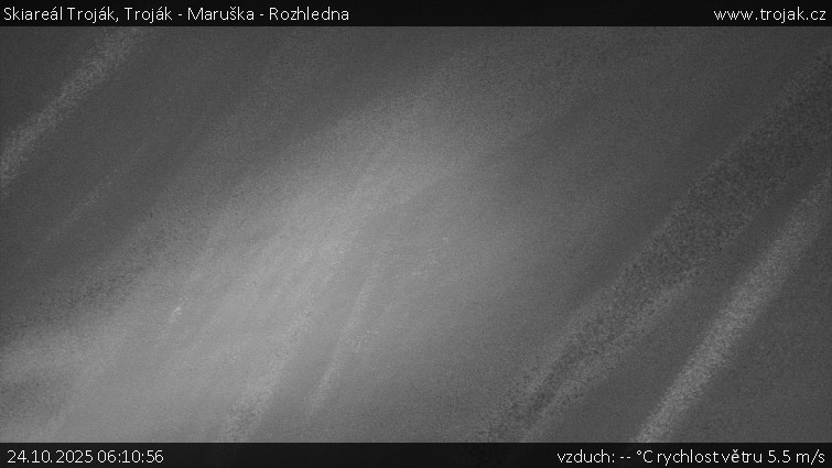 Skiareál Troják - Troják - Maruška - Rozhledna - 24.10.2025 v 06:10 Skiareál Troják - Troják - Maruška - Rozhledna - 24.10.2025 v 06:10