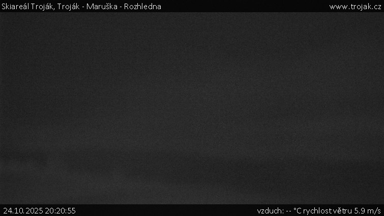 Skiareál Troják - Troják - Maruška - Rozhledna - 24.10.2025 v 20:20 Skiareál Troják - Troják - Maruška - Rozhledna - 24.10.2025 v 20:20