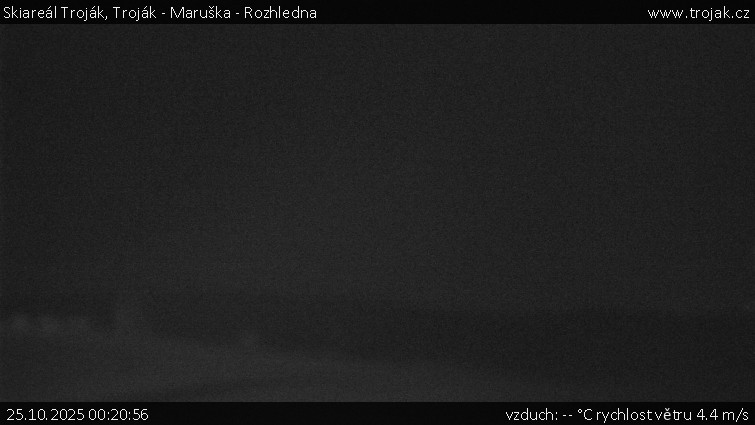 Skiareál Troják - Troják - Maruška - Rozhledna - 25.10.2025 v 00:20 Skiareál Troják - Troják - Maruška - Rozhledna - 25.10.2025 v 00:20