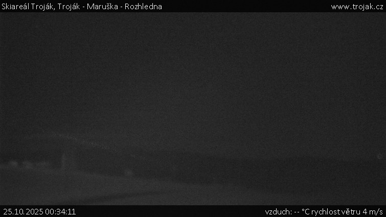 Skiareál Troják - Troják - Maruška - Rozhledna - 25.10.2025 v 00:34 Skiareál Troják - Troják - Maruška - Rozhledna - 25.10.2025 v 00:34
