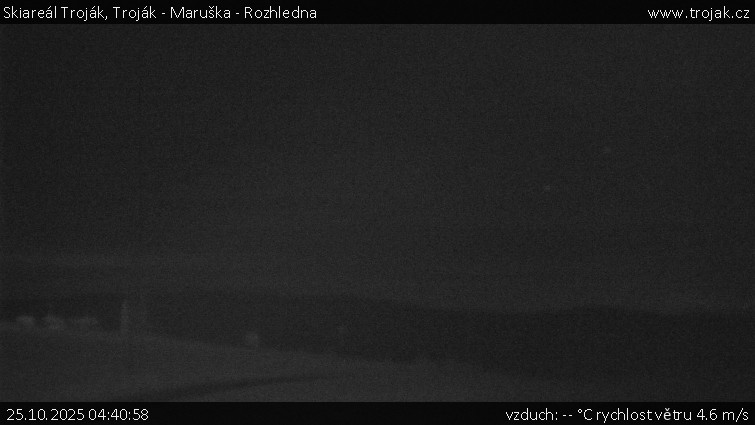 Skiareál Troják - Troják - Maruška - Rozhledna - 25.10.2025 v 04:40 Skiareál Troják - Troják - Maruška - Rozhledna - 25.10.2025 v 04:40