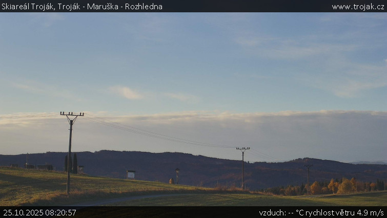 Skiareál Troják - Troják - Maruška - Rozhledna - 25.10.2025 v 08:20 Skiareál Troják - Troják - Maruška - Rozhledna - 25.10.2025 v 08:20