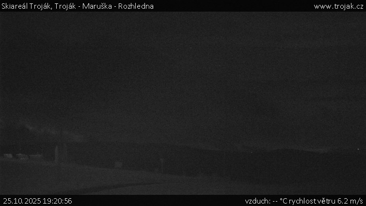 Skiareál Troják - Troják - Maruška - Rozhledna - 25.10.2025 v 19:20 Skiareál Troják - Troják - Maruška - Rozhledna - 25.10.2025 v 19:20
