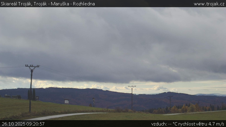 Skiareál Troják - Troják - Maruška - Rozhledna - 26.10.2025 v 09:20 Skiareál Troják - Troják - Maruška - Rozhledna - 26.10.2025 v 09:20