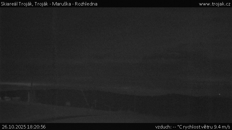 Skiareál Troják - Troják - Maruška - Rozhledna - 26.10.2025 v 18:20 Skiareál Troják - Troják - Maruška - Rozhledna - 26.10.2025 v 18:20