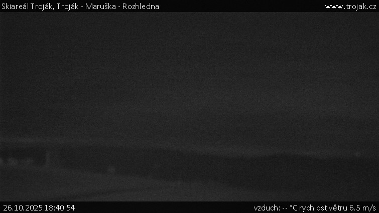 Skiareál Troják - Troják - Maruška - Rozhledna - 26.10.2025 v 18:40 Skiareál Troják - Troják - Maruška - Rozhledna - 26.10.2025 v 18:40