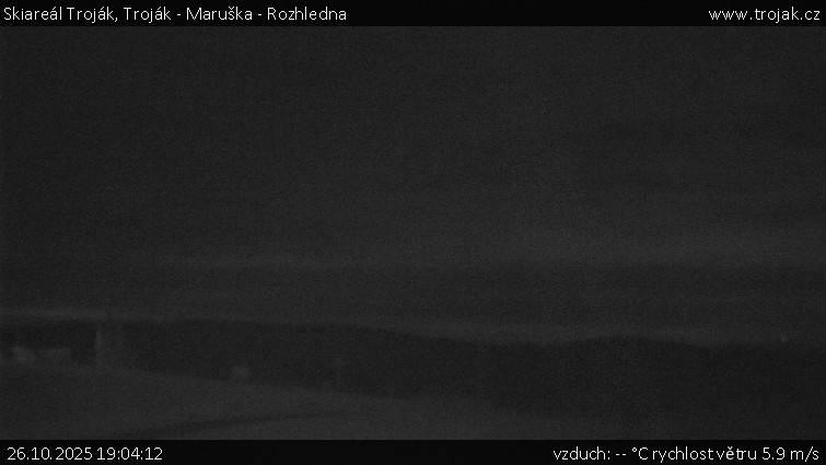 Skiareál Troják - Troják - Maruška - Rozhledna - 26.10.2025 v 19:04 Skiareál Troják - Troják - Maruška - Rozhledna - 26.10.2025 v 19:04