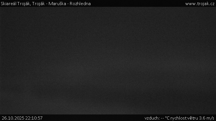Skiareál Troják - Troják - Maruška - Rozhledna - 26.10.2025 v 22:10 Skiareál Troják - Troják - Maruška - Rozhledna - 26.10.2025 v 22:10