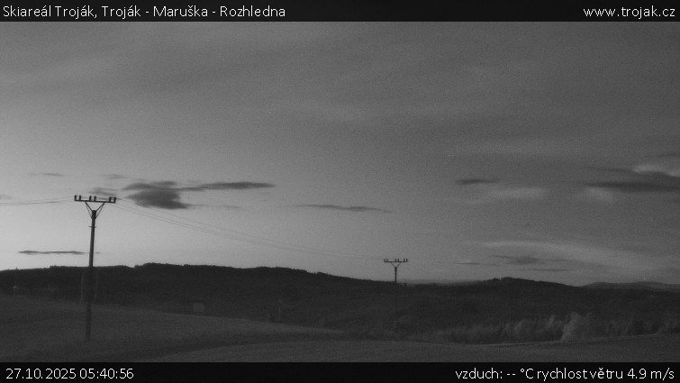 Skiareál Troják - Troják - Maruška - Rozhledna - 27.10.2025 v 05:40 Skiareál Troják - Troják - Maruška - Rozhledna - 27.10.2025 v 05:40