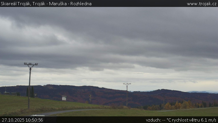 Skiareál Troják - Troják - Maruška - Rozhledna - 27.10.2025 v 10:50 Skiareál Troják - Troják - Maruška - Rozhledna - 27.10.2025 v 10:50