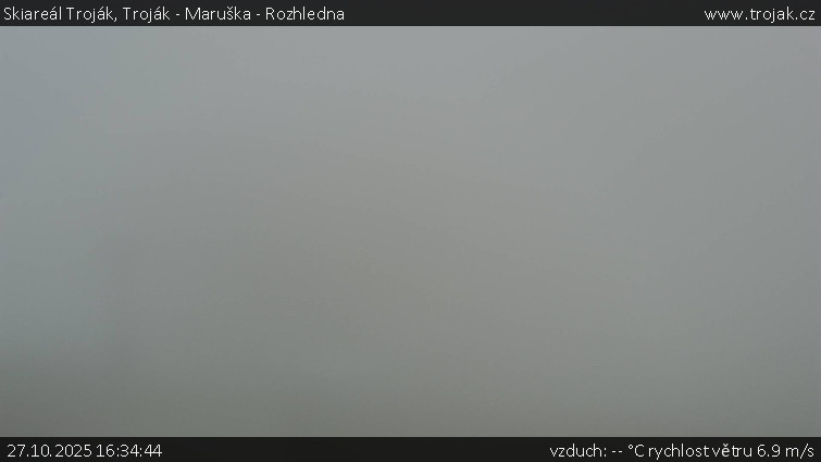 Skiareál Troják - Troják - Maruška - Rozhledna - 27.10.2025 v 16:34 Skiareál Troják - Troják - Maruška - Rozhledna - 27.10.2025 v 16:34