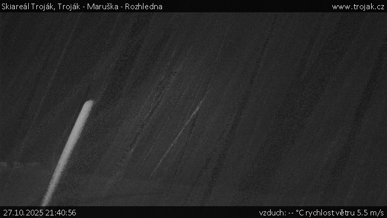 Skiareál Troják - Troják - Maruška - Rozhledna - 27.10.2025 v 21:40 Skiareál Troják - Troják - Maruška - Rozhledna - 27.10.2025 v 21:40
