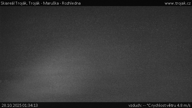 Skiareál Troják - Troják - Maruška - Rozhledna - 28.10.2025 v 01:34 Skiareál Troják - Troják - Maruška - Rozhledna - 28.10.2025 v 01:34