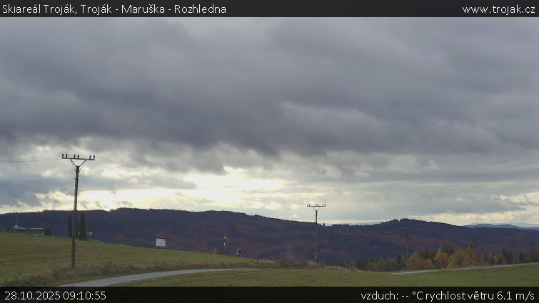 Skiareál Troják - Troják - Maruška - Rozhledna - 28.10.2025 v 09:10 Skiareál Troják - Troják - Maruška - Rozhledna - 28.10.2025 v 09:10