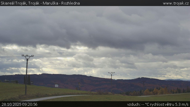Skiareál Troják - Troják - Maruška - Rozhledna - 28.10.2025 v 09:20 Skiareál Troják - Troják - Maruška - Rozhledna - 28.10.2025 v 09:20