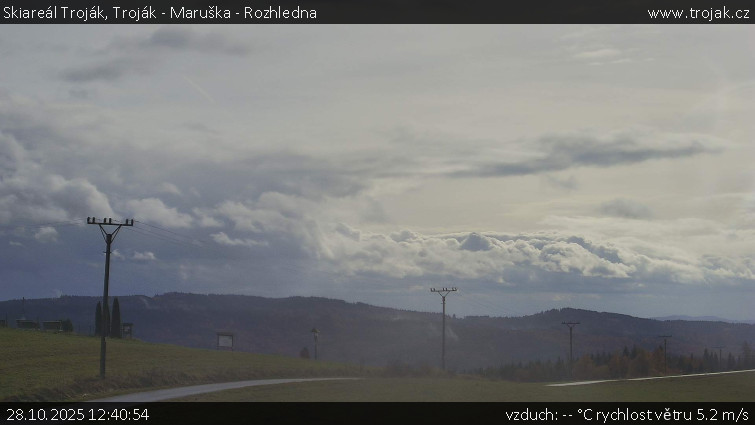 Skiareál Troják - Troják - Maruška - Rozhledna - 28.10.2025 v 12:40 Skiareál Troják - Troják - Maruška - Rozhledna - 28.10.2025 v 12:40