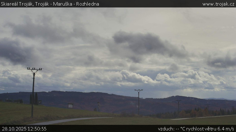 Skiareál Troják - Troják - Maruška - Rozhledna - 28.10.2025 v 12:50 Skiareál Troják - Troják - Maruška - Rozhledna - 28.10.2025 v 12:50
