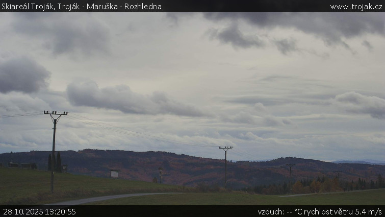 Skiareál Troják - Troják - Maruška - Rozhledna - 28.10.2025 v 13:20 Skiareál Troják - Troják - Maruška - Rozhledna - 28.10.2025 v 13:20