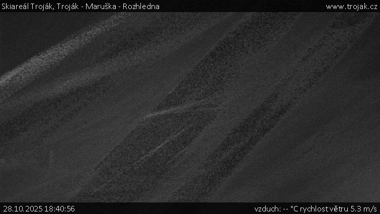 Skiareál Troják - Troják - Maruška - Rozhledna - 28.10.2025 v 18:40 Skiareál Troják - Troják - Maruška - Rozhledna - 28.10.2025 v 18:40