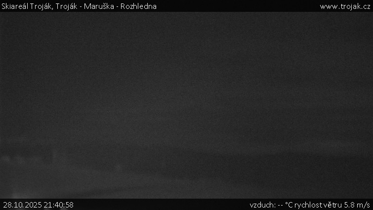 Skiareál Troják - Troják - Maruška - Rozhledna - 28.10.2025 v 21:40 Skiareál Troják - Troják - Maruška - Rozhledna - 28.10.2025 v 21:40