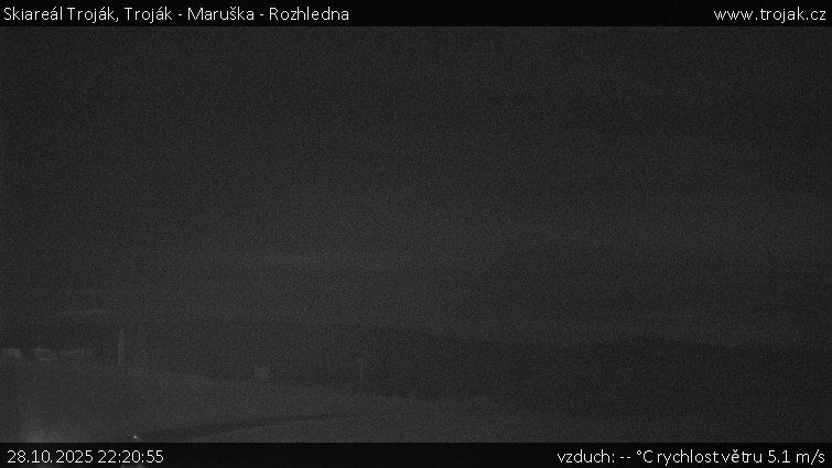 Skiareál Troják - Troják - Maruška - Rozhledna - 28.10.2025 v 22:20 Skiareál Troják - Troják - Maruška - Rozhledna - 28.10.2025 v 22:20