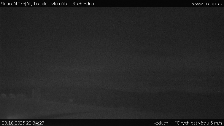 Skiareál Troják - Troják - Maruška - Rozhledna - 28.10.2025 v 22:34 Skiareál Troják - Troják - Maruška - Rozhledna - 28.10.2025 v 22:34