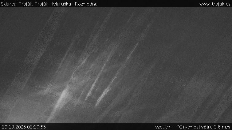 Skiareál Troják - Troják - Maruška - Rozhledna - 29.10.2025 v 03:10 Skiareál Troják - Troják - Maruška - Rozhledna - 29.10.2025 v 03:10