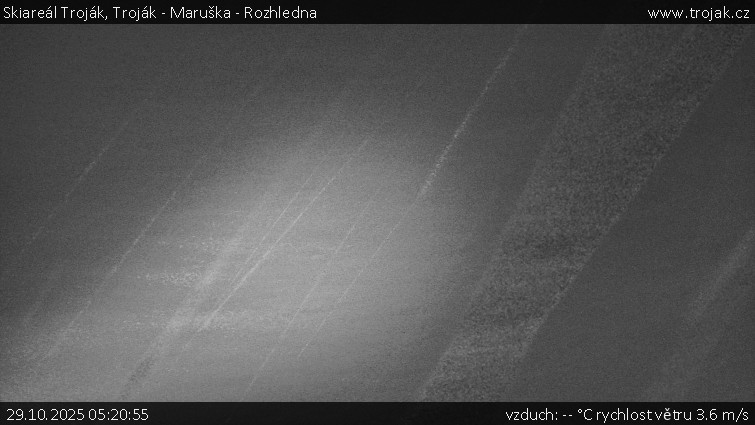 Skiareál Troják - Troják - Maruška - Rozhledna - 29.10.2025 v 05:20 Skiareál Troják - Troják - Maruška - Rozhledna - 29.10.2025 v 05:20
