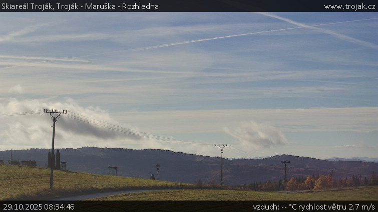 Skiareál Troják - Troják - Maruška - Rozhledna - 29.10.2025 v 08:34 Skiareál Troják - Troják - Maruška - Rozhledna - 29.10.2025 v 08:34