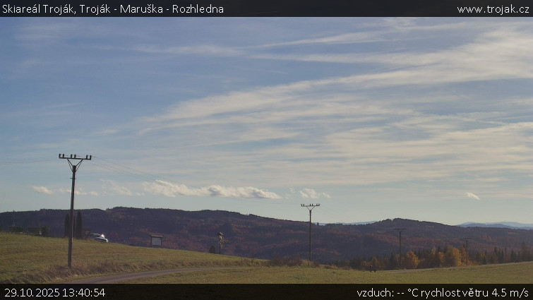 Skiareál Troják - Troják - Maruška - Rozhledna - 29.10.2025 v 13:40 Skiareál Troják - Troják - Maruška - Rozhledna - 29.10.2025 v 13:40