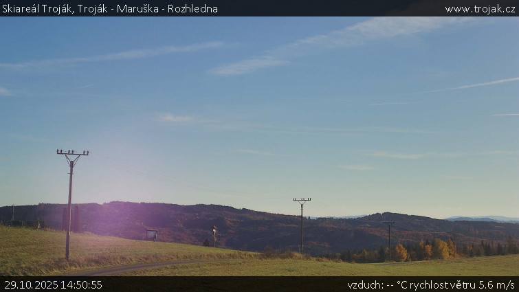 Skiareál Troják - Troják - Maruška - Rozhledna - 29.10.2025 v 14:50 Skiareál Troják - Troják - Maruška - Rozhledna - 29.10.2025 v 14:50