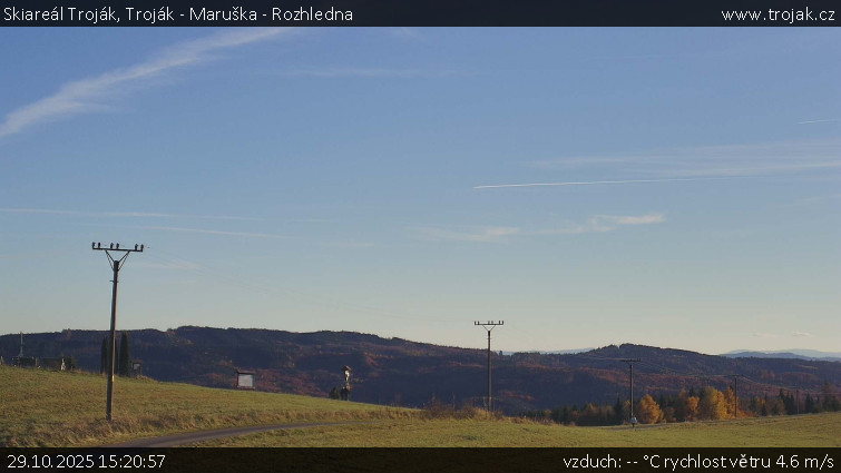 Skiareál Troják - Troják - Maruška - Rozhledna - 29.10.2025 v 15:20 Skiareál Troják - Troják - Maruška - Rozhledna - 29.10.2025 v 15:20
