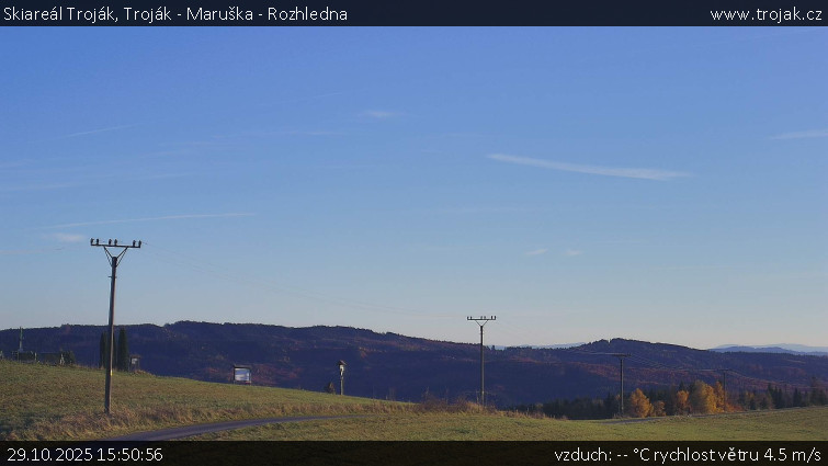 Skiareál Troják - Troják - Maruška - Rozhledna - 29.10.2025 v 15:50 Skiareál Troják - Troják - Maruška - Rozhledna - 29.10.2025 v 15:50