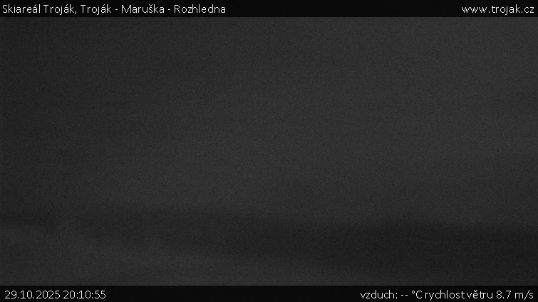 Skiareál Troják - Troják - Maruška - Rozhledna - 29.10.2025 v 20:10 Skiareál Troják - Troják - Maruška - Rozhledna - 29.10.2025 v 20:10