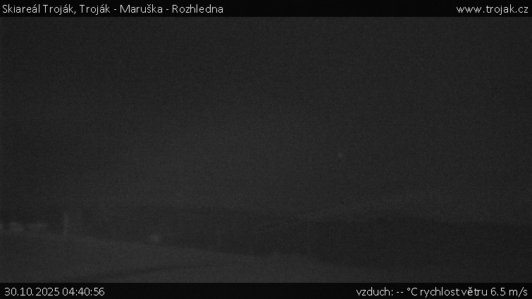 Skiareál Troják - Troják - Maruška - Rozhledna - 30.10.2025 v 04:40 Skiareál Troják - Troják - Maruška - Rozhledna - 30.10.2025 v 04:40