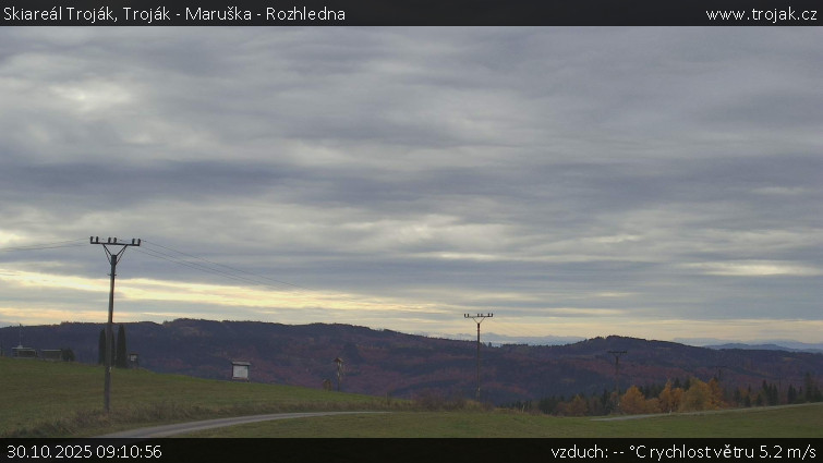 Skiareál Troják - Troják - Maruška - Rozhledna - 30.10.2025 v 09:10 Skiareál Troják - Troják - Maruška - Rozhledna - 30.10.2025 v 09:10