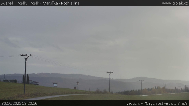 Skiareál Troják - Troják - Maruška - Rozhledna - 30.10.2025 v 13:20 Skiareál Troják - Troják - Maruška - Rozhledna - 30.10.2025 v 13:20