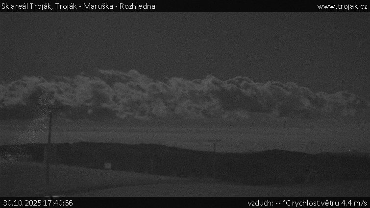 Skiareál Troják - Troják - Maruška - Rozhledna - 30.10.2025 v 17:40 Skiareál Troják - Troják - Maruška - Rozhledna - 30.10.2025 v 17:40