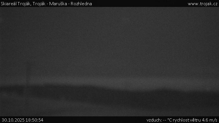 Skiareál Troják - Troják - Maruška - Rozhledna - 30.10.2025 v 18:50 Skiareál Troják - Troják - Maruška - Rozhledna - 30.10.2025 v 18:50