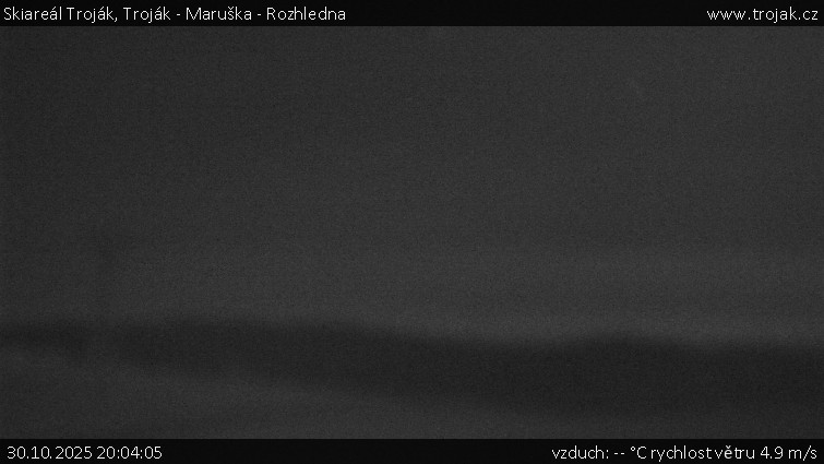 Skiareál Troják - Troják - Maruška - Rozhledna - 30.10.2025 v 20:04 Skiareál Troják - Troják - Maruška - Rozhledna - 30.10.2025 v 20:04