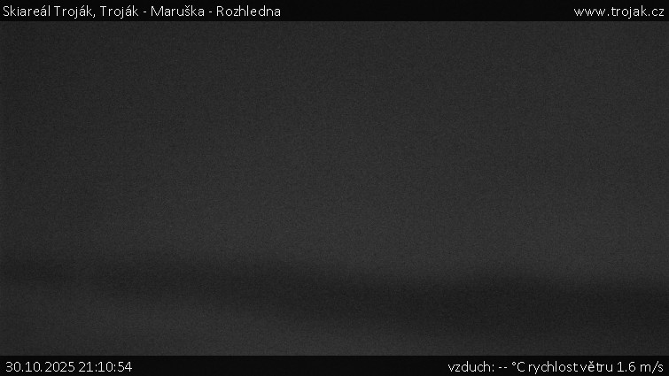 Skiareál Troják - Troják - Maruška - Rozhledna - 30.10.2025 v 21:10 Skiareál Troják - Troják - Maruška - Rozhledna - 30.10.2025 v 21:10