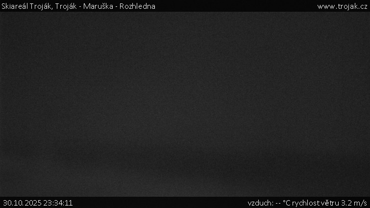 Skiareál Troják - Troják - Maruška - Rozhledna - 30.10.2025 v 23:34 Skiareál Troják - Troják - Maruška - Rozhledna - 30.10.2025 v 23:34