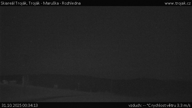 Skiareál Troják - Troják - Maruška - Rozhledna - 31.10.2025 v 00:34 Skiareál Troják - Troják - Maruška - Rozhledna - 31.10.2025 v 00:34
