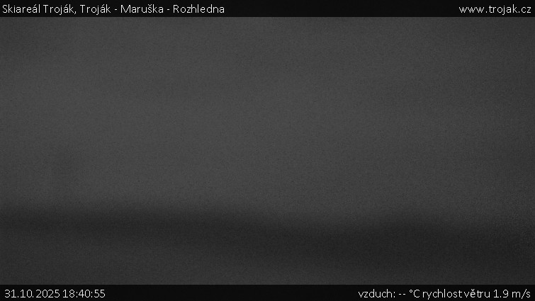 Skiareál Troják - Troják - Maruška - Rozhledna - 31.10.2025 v 18:40 Skiareál Troják - Troják - Maruška - Rozhledna - 31.10.2025 v 18:40