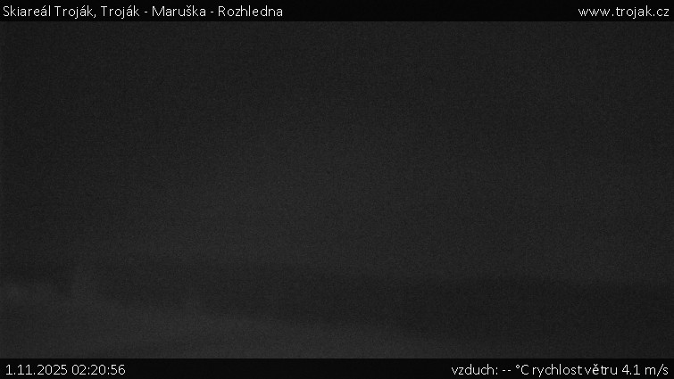 Skiareál Troják - Troják - Maruška - Rozhledna - 1.11.2025 v 02:20 Skiareál Troják - Troják - Maruška - Rozhledna - 1.11.2025 v 02:20