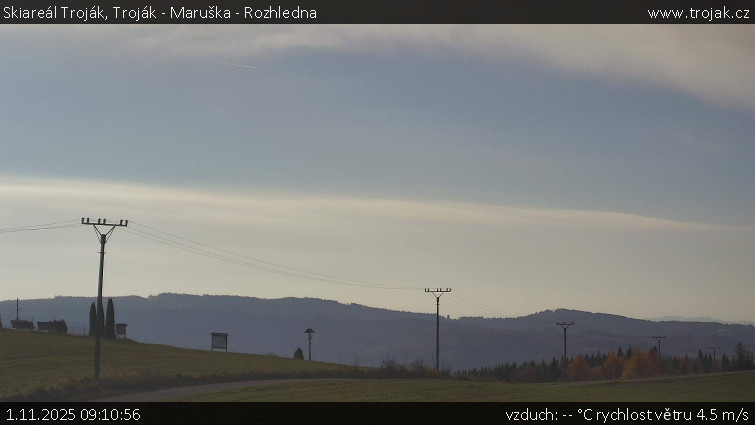 Skiareál Troják - Troják - Maruška - Rozhledna - 1.11.2025 v 09:10 Skiareál Troják - Troják - Maruška - Rozhledna - 1.11.2025 v 09:10