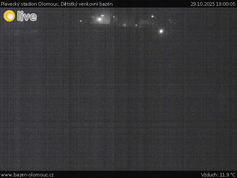 Plavecký stadion Olomouc - Dětstký venkovní bazén - 29.10.2025 v 18:00 Plavecký stadion Olomouc - Dětstký venkovní bazén - 29.10.2025 v 18:00