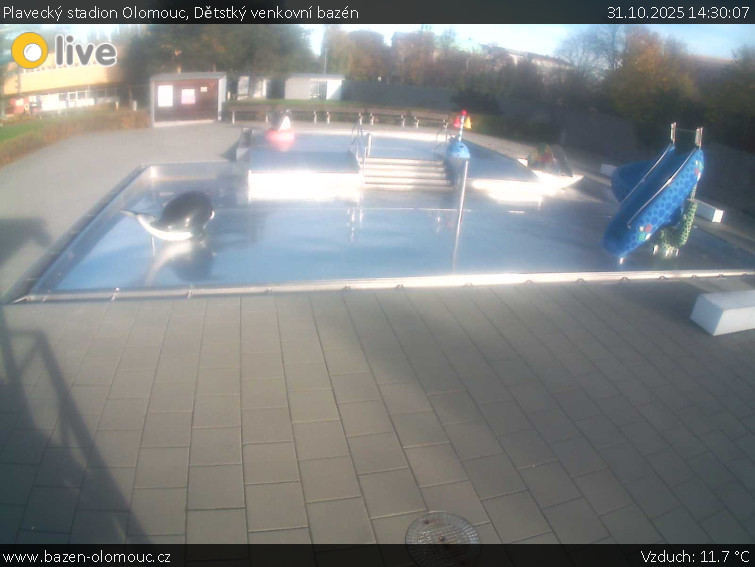 Plavecký stadion Olomouc - Dětstký venkovní bazén - 31.10.2025 v 14:30 Plavecký stadion Olomouc - Dětstký venkovní bazén - 31.10.2025 v 14:30