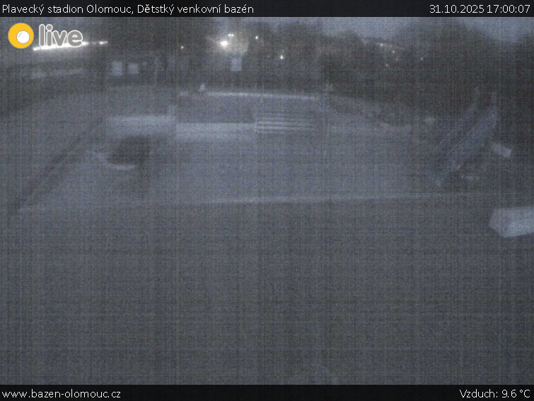 Plavecký stadion Olomouc - Dětstký venkovní bazén - 31.10.2025 v 17:00 Plavecký stadion Olomouc - Dětstký venkovní bazén - 31.10.2025 v 17:00