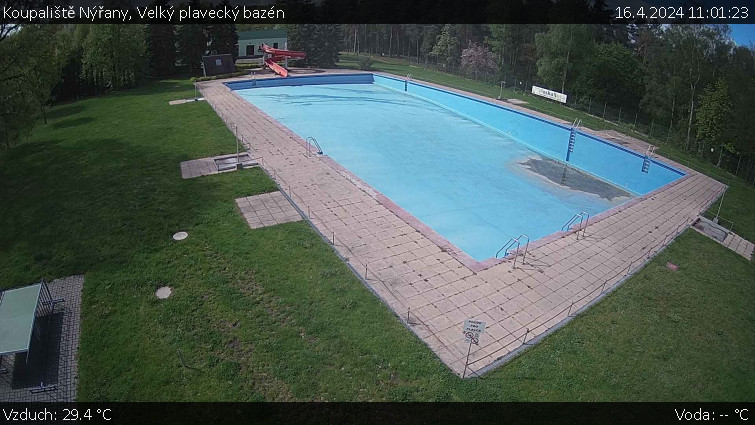 Koupaliště Nýřany - Velký plavecký bazén - 16.4.2024 v 11:01